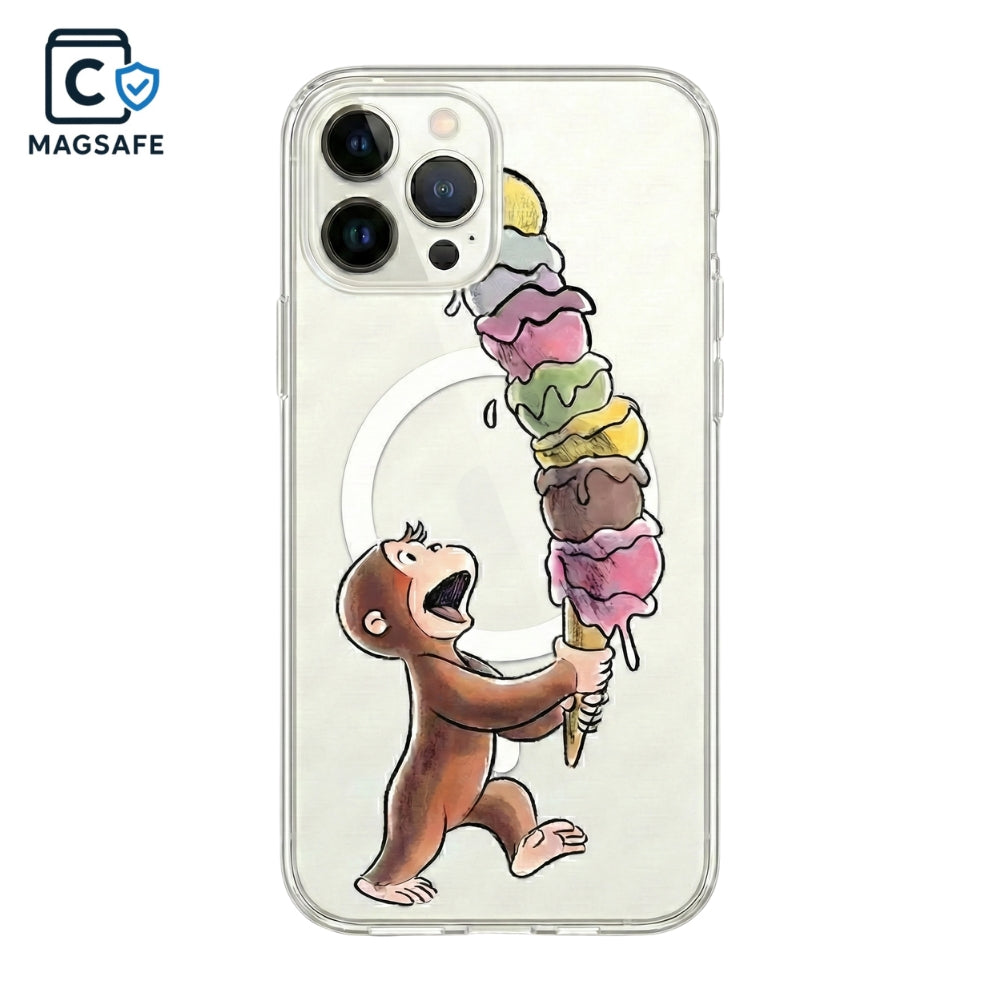 Monkey Ice Cream Transparent